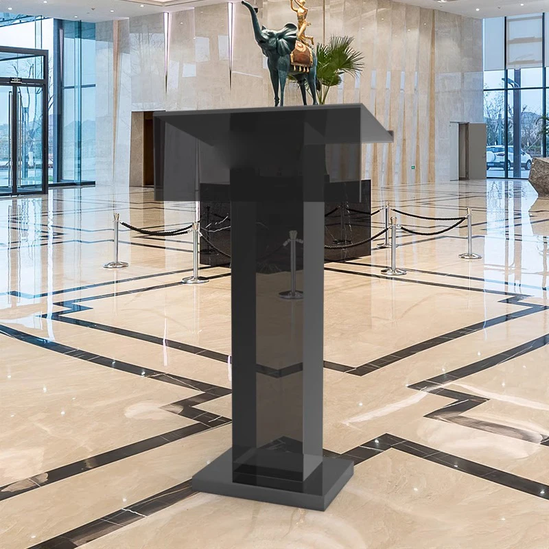 Simple podium, transparent podium, reception desk, acrylic consultation desk, meeting host desk, classroom desk, podium