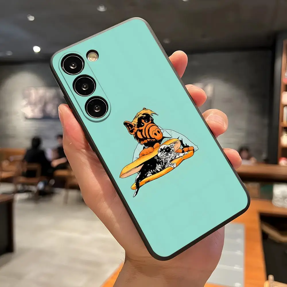 TV Series Alf Colorful Phone Case For Samsung A57 A37 A17 A56 A36 A26 A16 A25 A35 A55 A34 A24 A54 Black Soft Shell
