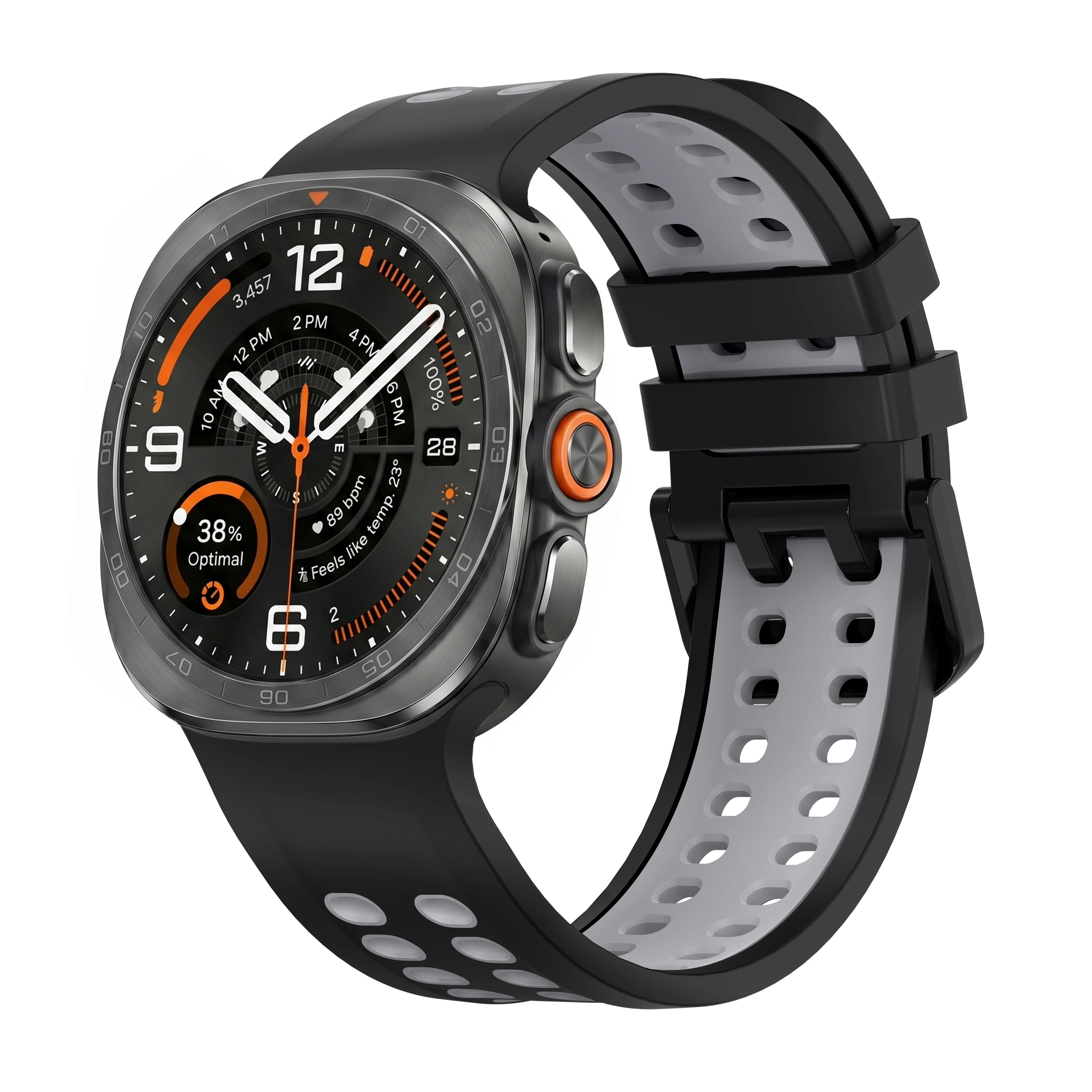 Atmungsaktives Silikonarmband für Samsung Galaxy Watch Ultra 2 Armband Sport Ersatzarmband Correa Galaxy Watch Ultra Zubehör – Detail 11