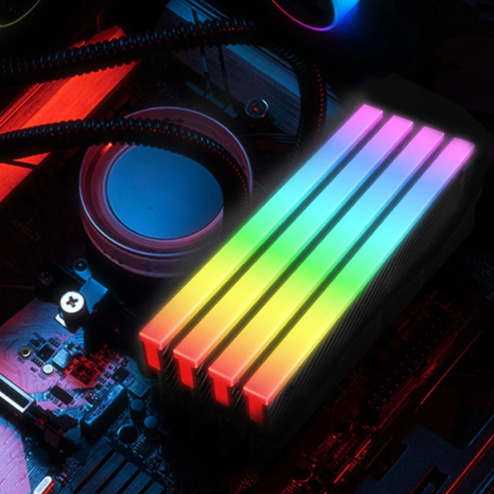 

5V 3PIN ARGB DDR RAM Cooler Aura Sync Memory Радиатор с термосиликоновой прокладкой для настольного компьютера DDR2 DDR3 DDR4 DDR5