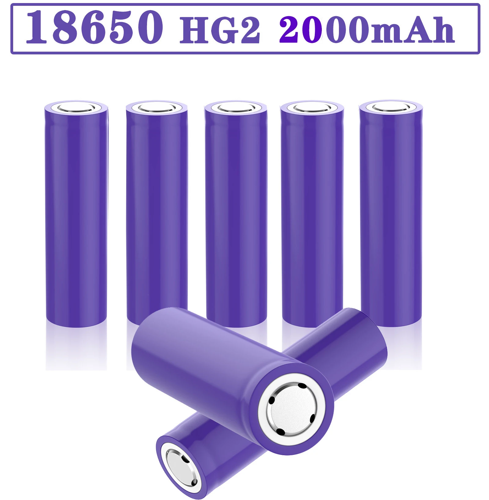 بطاريات 18650 جديدة 100% HG2 18650 2000mAh بطارية قابلة للشحن 18650HG2 3.7 فولت تفريغ 20A ماكس 35A بطاريات الطاقة