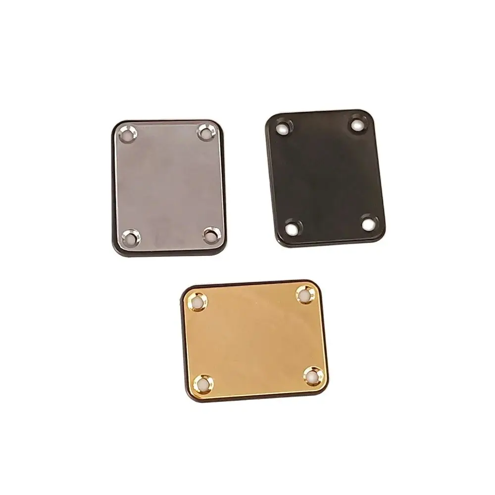 1 Set Electric Guitar Neck Plate Fix Tele Guitar Neck Joint Board 4 Screws