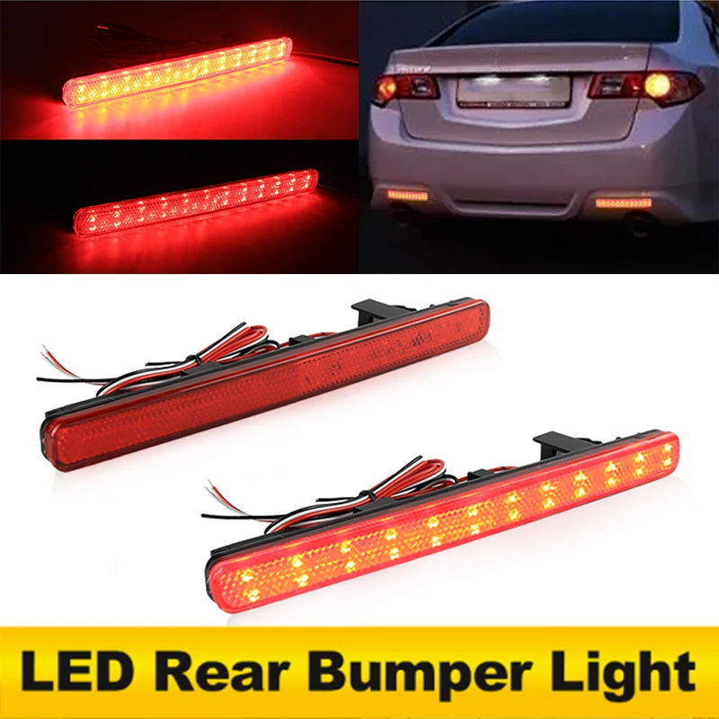 

2pcs LED Rear Bumper Reflector Light Left Right Lamp For Acura TSX For European Accord 4-door OEM#:33555-TL0-G01 Car Accessories