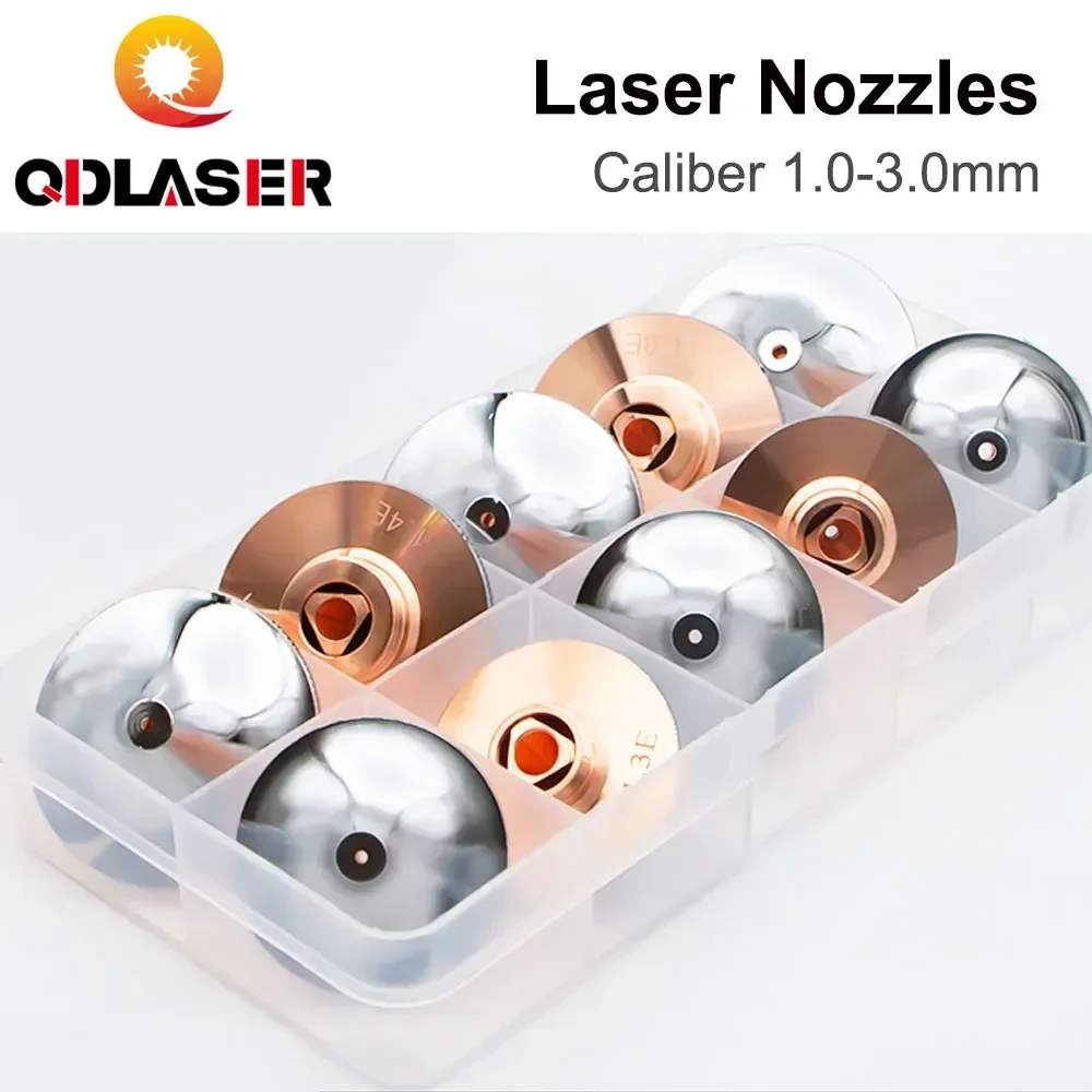 10PCS QDLASER D28 D32 Double Layer Laser Nozzle Caliber 1.0-3.0mm Fiber Laser Cutting Consumables for WSX Laser Head
