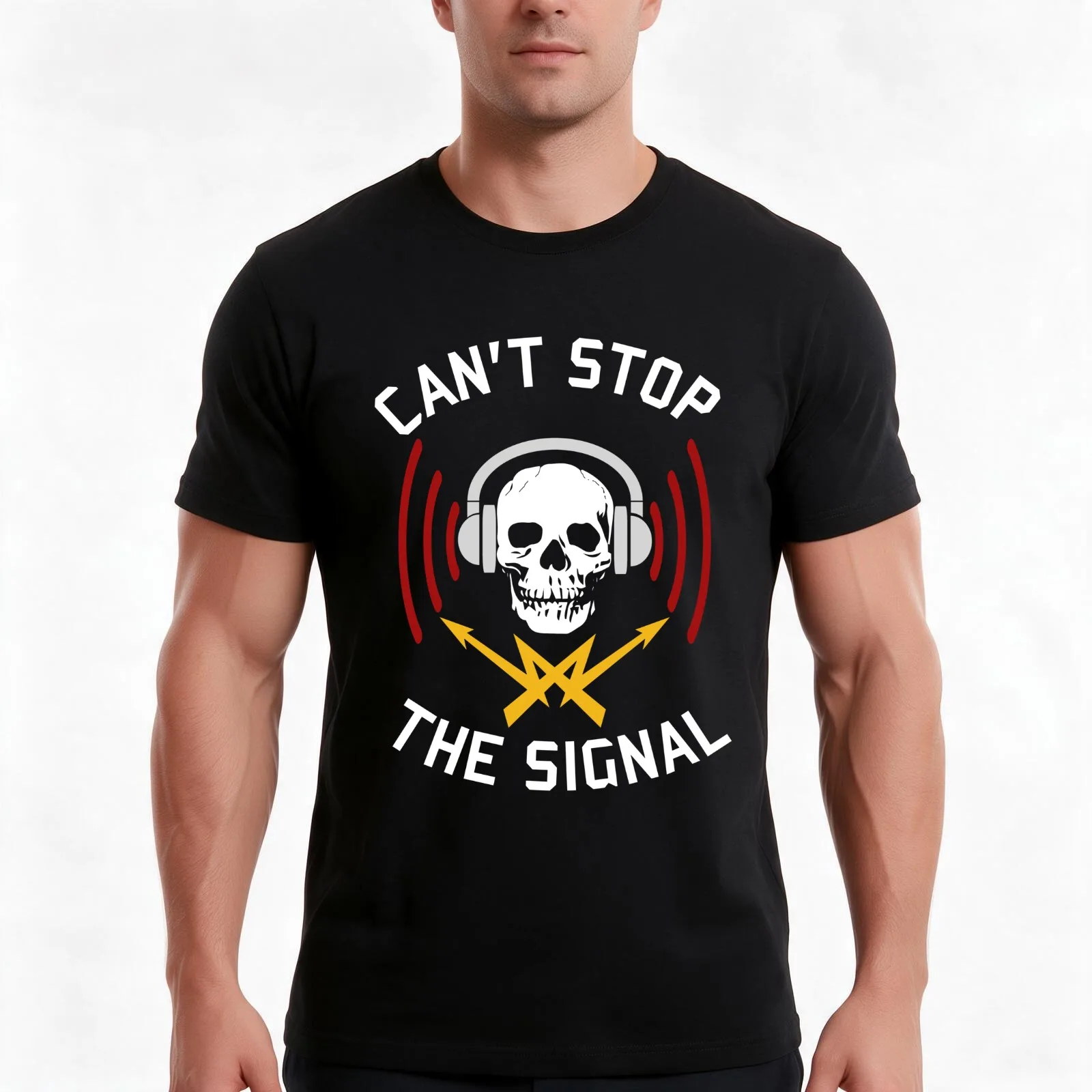 Can't Stop The Signal - Open Source, Internet Piracy, Anti T-Shirt, Cool Short Sleeve T Shirt, Loose Casual Summer Unisex Top