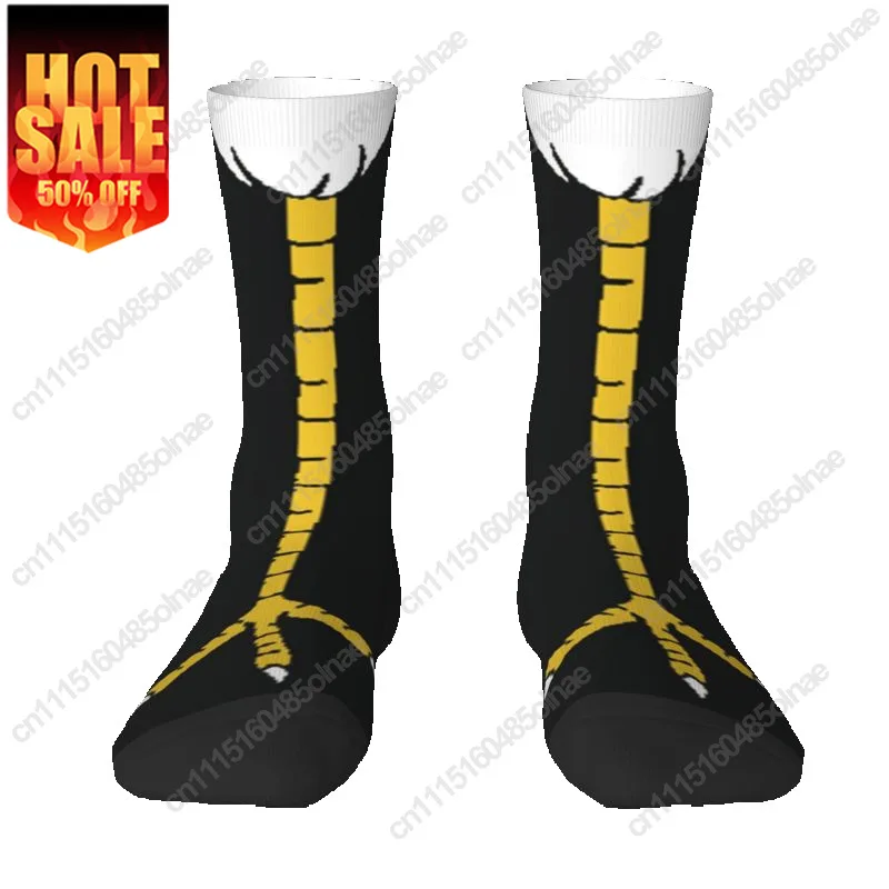 Custom Chicken Leg Men's Sock Crew Unisex Funny 3D Printed Cartoon Animal Dress Socks