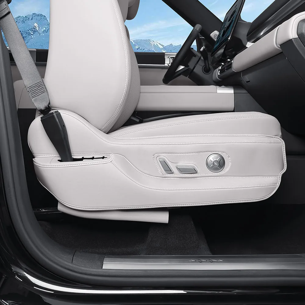 

2 Pcs For BYD Leopard 7/Titanium 7/Super 7 Seat Adjustment Panel Anti Kick Pad Interior Accessories Leather Protective Sticker