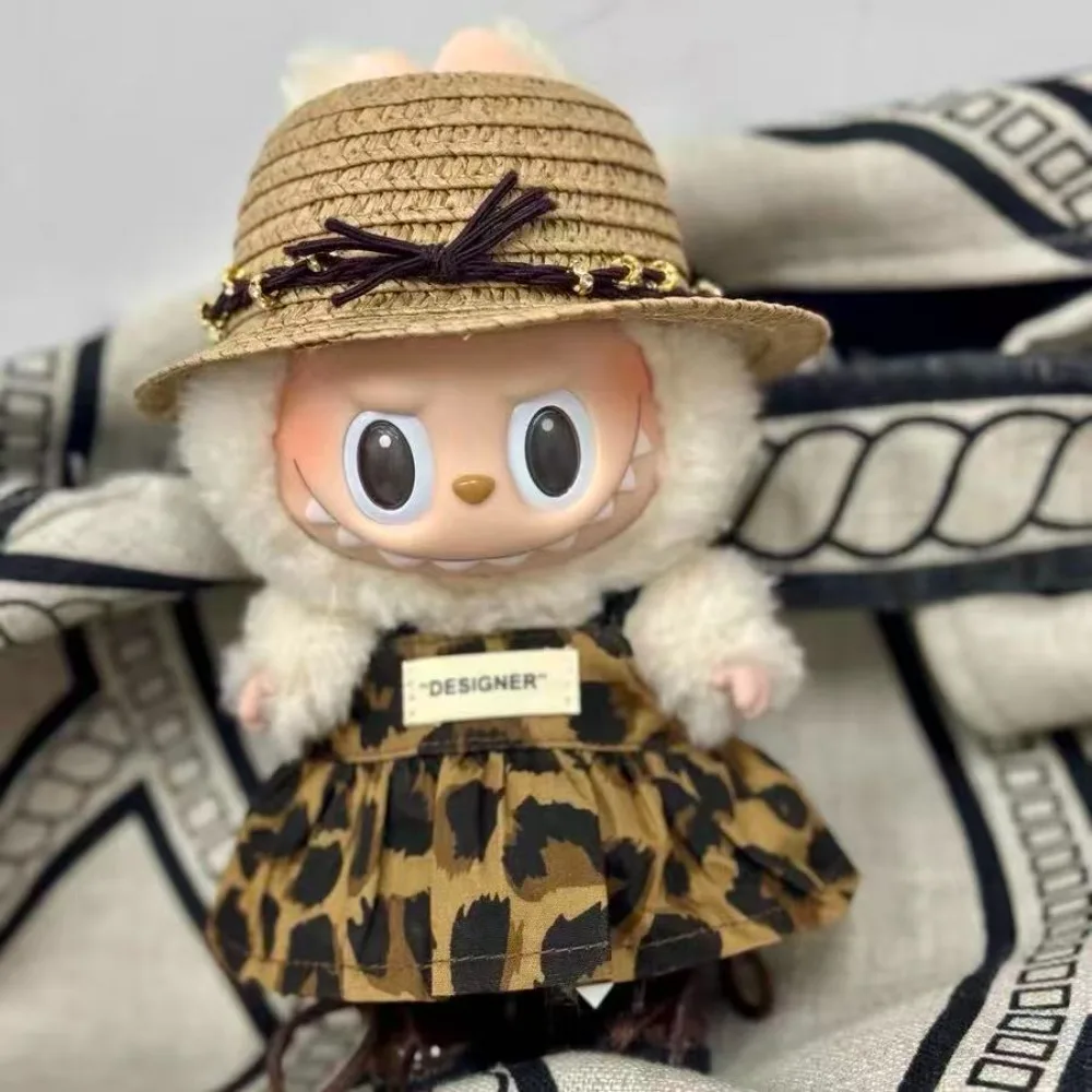 

Clothes for15/17cm labubu Baby Clothes Fashion Cat Tempura Fry Shrimps Set Kawaii V1 V2 V3 Doll Clothing Accessories waist bag