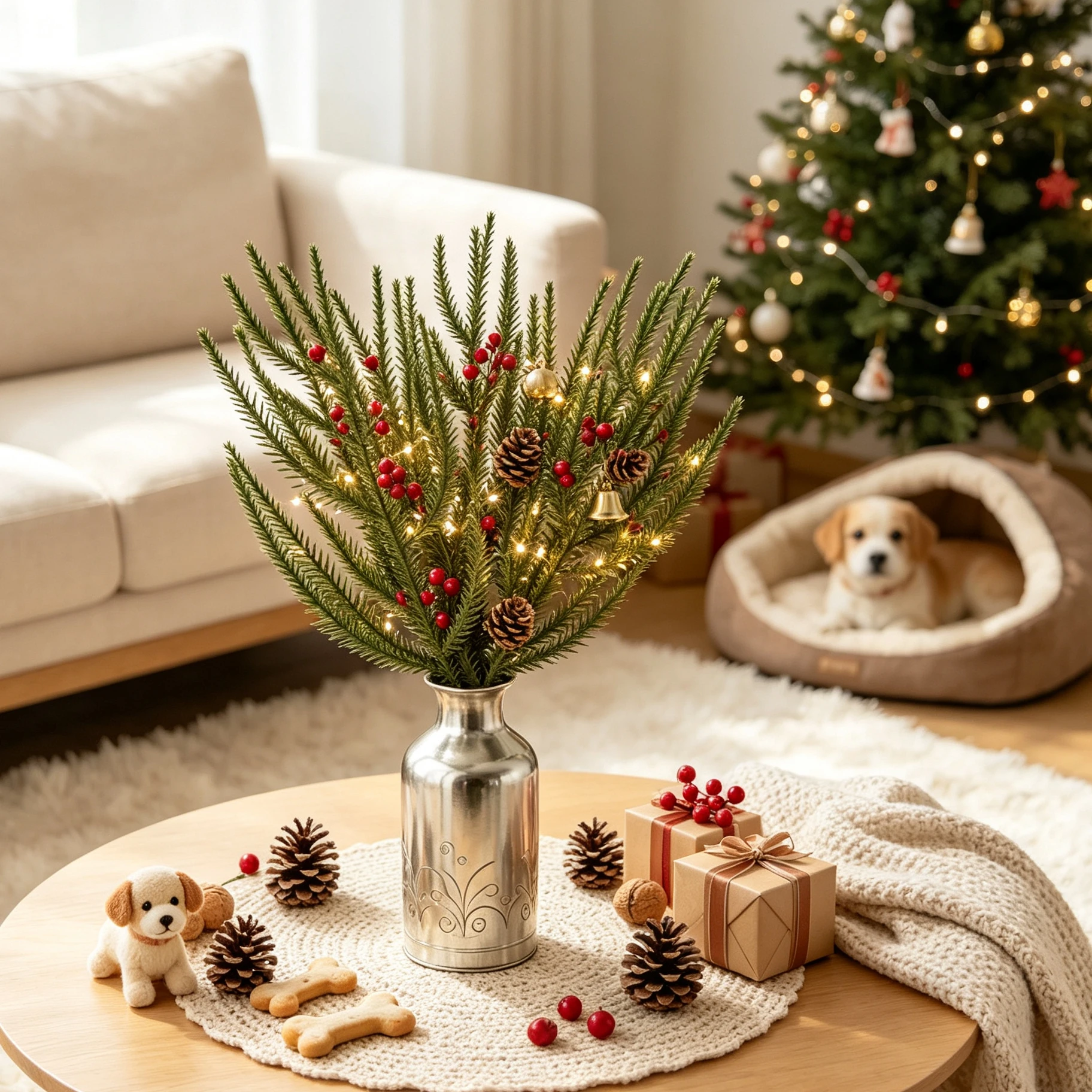 10/30pcs Artificial Plants Plastic Pines Christmas Tree Filler Outdoor Wedding Garden Party Home Table Scrapbook DIY Decorations