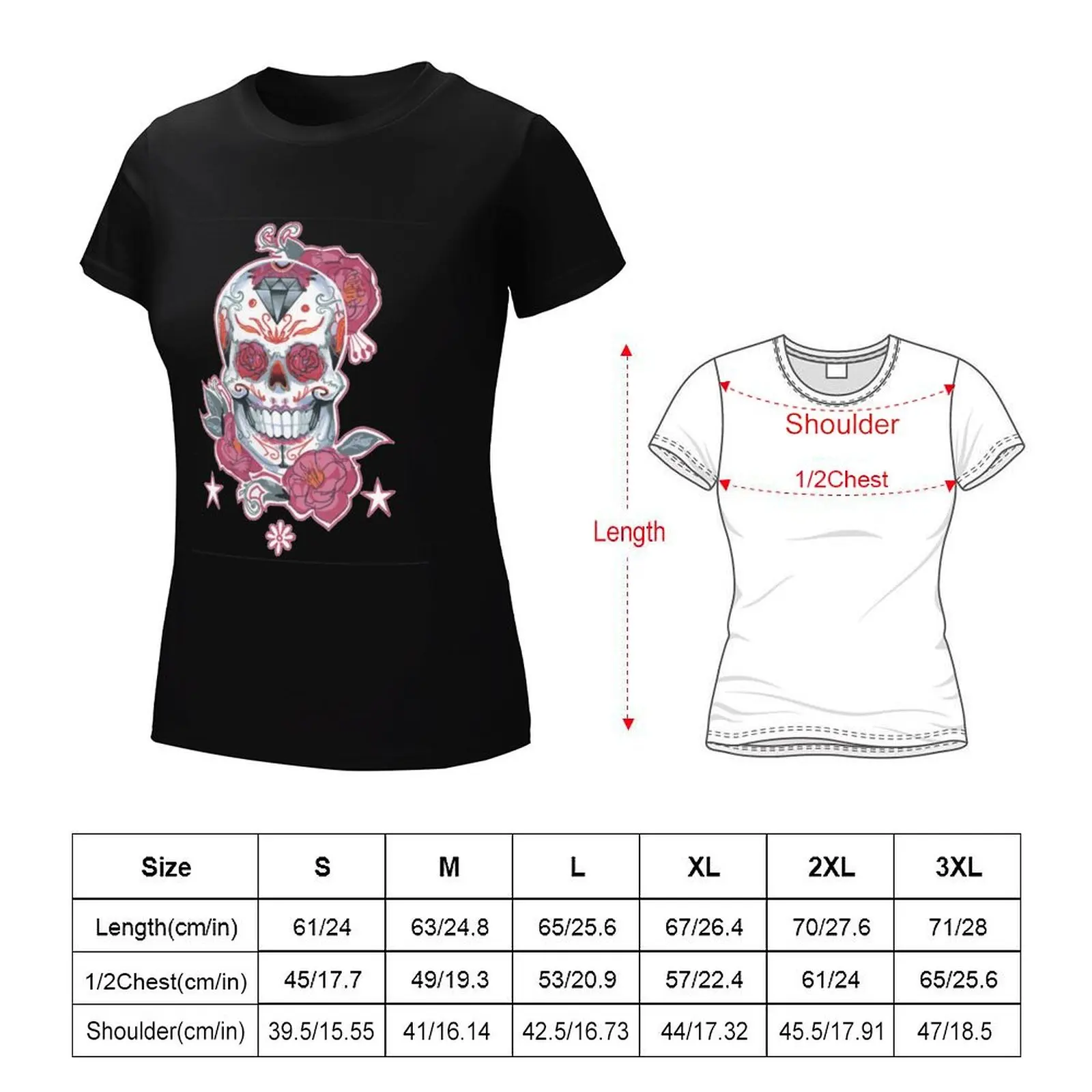 Life is Strange Skull T-Shirt blacks kawaii clothes funnys graphics clothes for woman