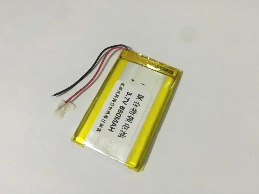 새로운 전체 용량 3.7V 폴리머 리튬 배터리 303557 650MAH GPS 워키 토키/장비/미니