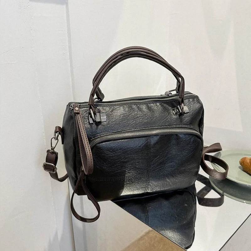 

Casual Soft Crossbody Bags Solid Interior Compartment 2024 Hot Sale Bags for Women Large Capacity Zipper Pu Women's Handbags