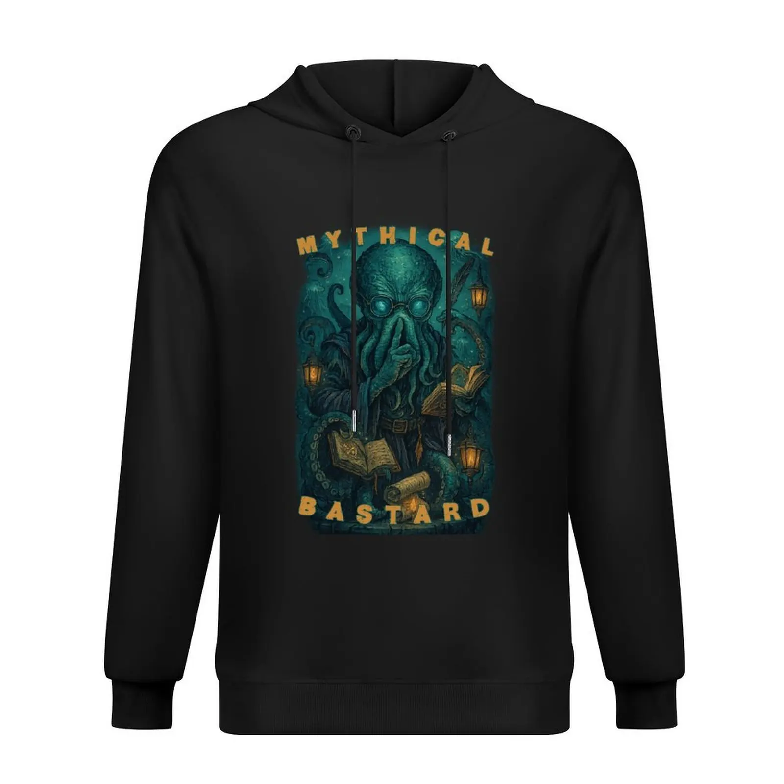 

Mythical Bastard: Kraken Librarian Retro Deep Sea Scholar Beast Hoodie japanese style men's clothing men's coat anime hoodie