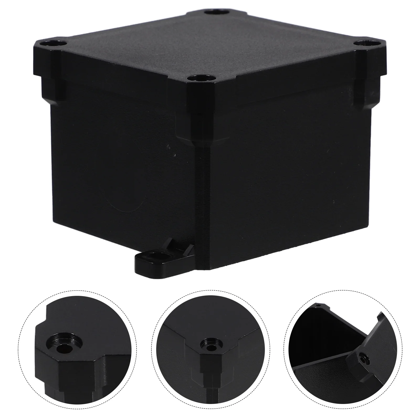 Waterproof Junction Box Weatherproof Enclosure Electrical Boxes Plastic with Cover Black