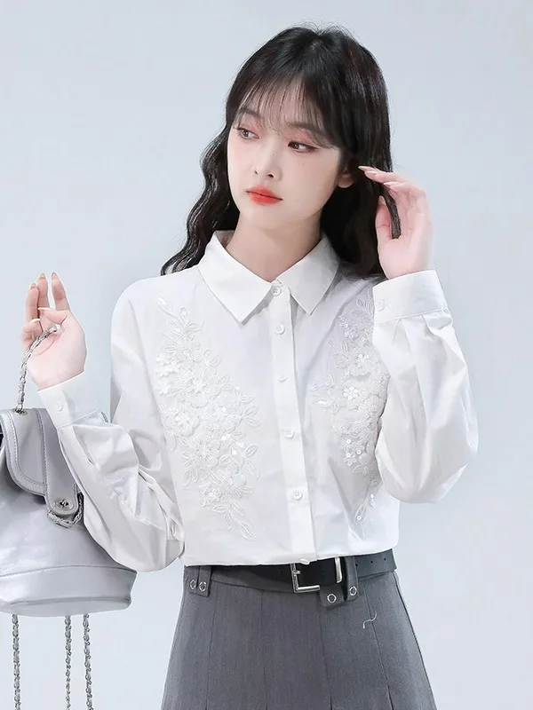 

Ele Sequin Embroidery irt Women's Unique Super Beautiful Single Wear irt Small Size High-End Feeling Youthful Trendy ...