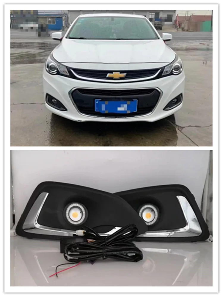 

LED Fog Lights Assembly For Chevy Chevrolet Malibu 2016 2017 2018 2019 Front Bumper Fog lamp Replacement Angel Eye Daylight Kits