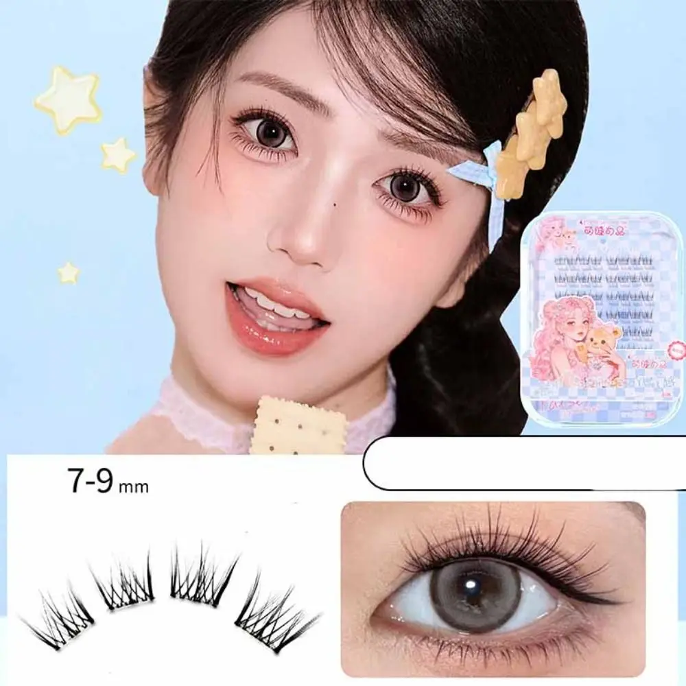 

Sweet Self-adhesive Lash Clusters Makeup Reusable Adhesive False Eyelashes Long Lasting Individual False Eyelash Clusters