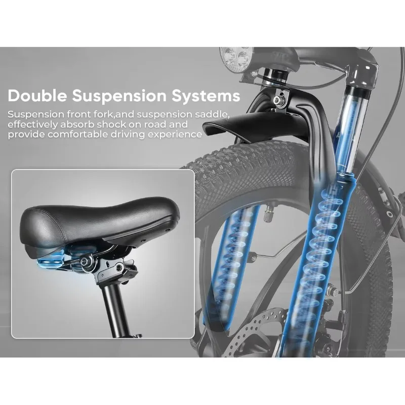 دراجة كهربائية عالية السرعة بدون فرش قابلة للطي للبالغين