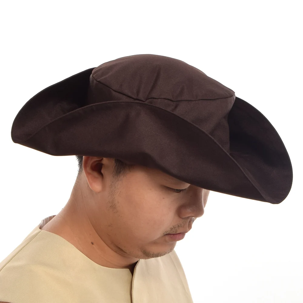 Sombrero de pirata para Halloween, gorro de capitán Tricornio, diadema para adultos, gorros de piratas de ala ancha, accesorios de disfraz, decoraciones de fiesta para hombres