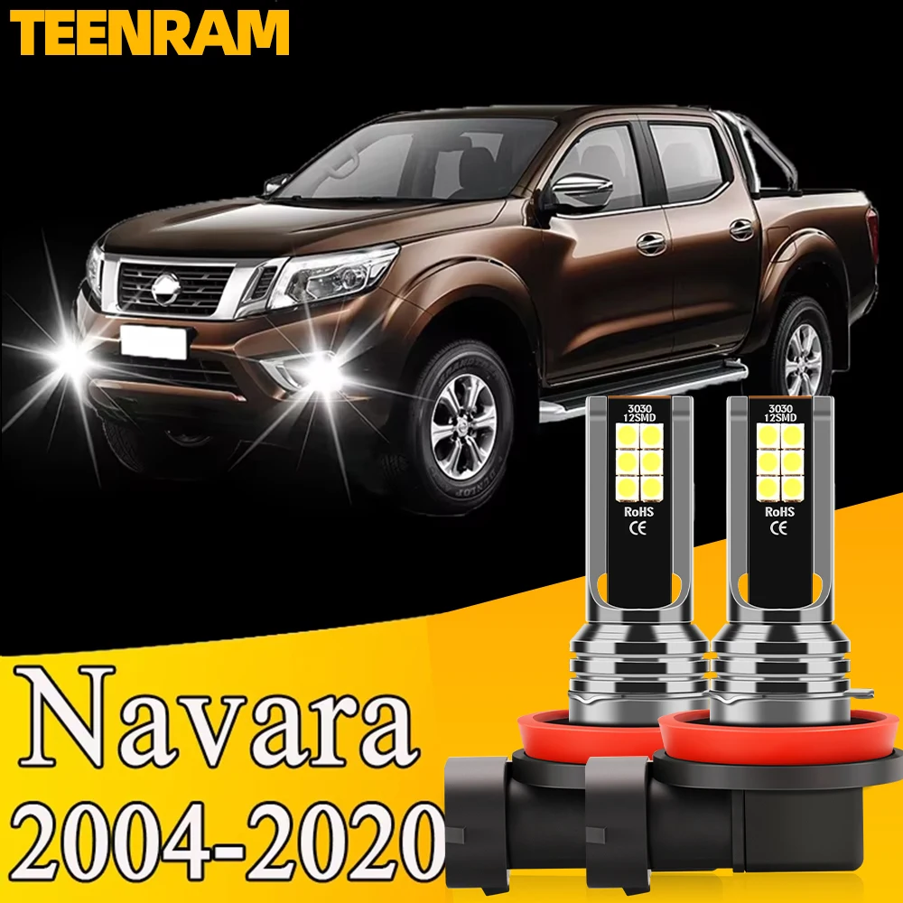 

2x Car Front Fog Light Accessories Bulb H8 H11 Lamp For Nissan Navara NP300 D23 D40 2004-2020 2011 2012 2013 2014 2015 2016 2017