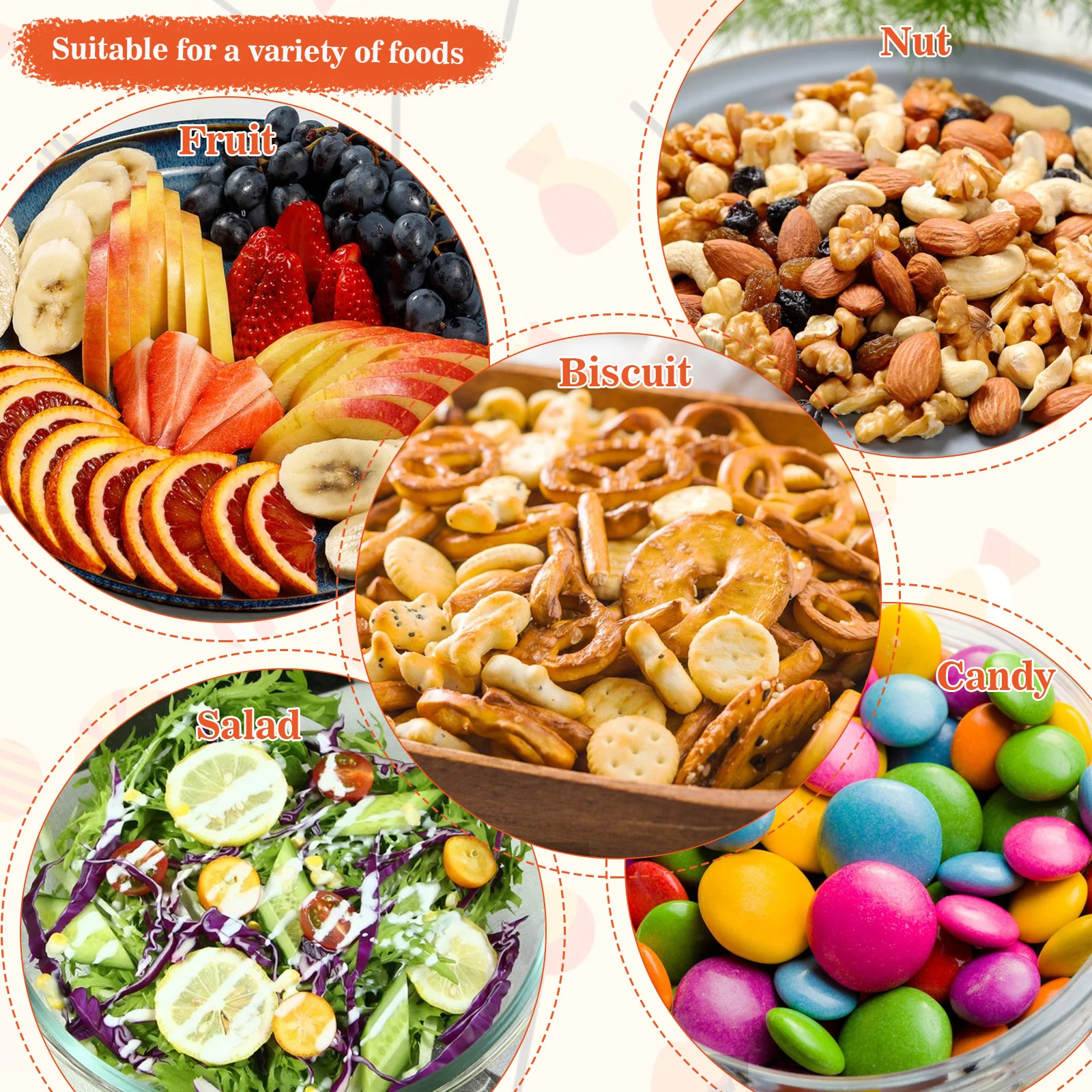 Piatto di frutta arancione di Halloween 1 pezzo di lanterna di zucca, insalatiera, decorazione del festival dei fantasmi, piatto da portata unico per buffet di feste