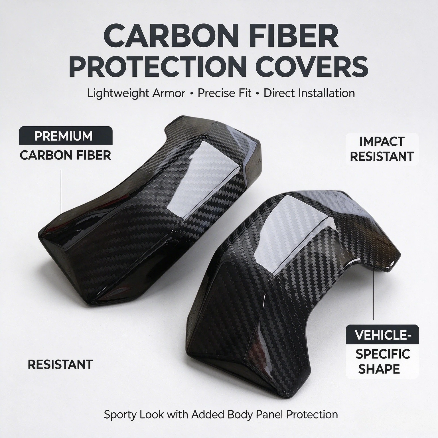 Carbon Fiber Motorcycle Engine Anti-collision Block Protection Cover for HONDA Gold Wing GL1800 2018-2025