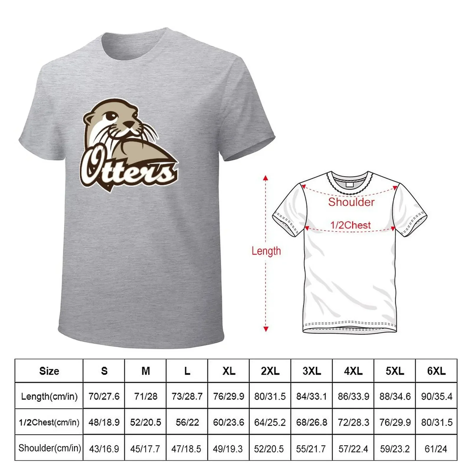 Otters T-Shirt boys animal print quick-drying mens tall t shirts Tees Y2K tops Unisex Summer Short Sleeve