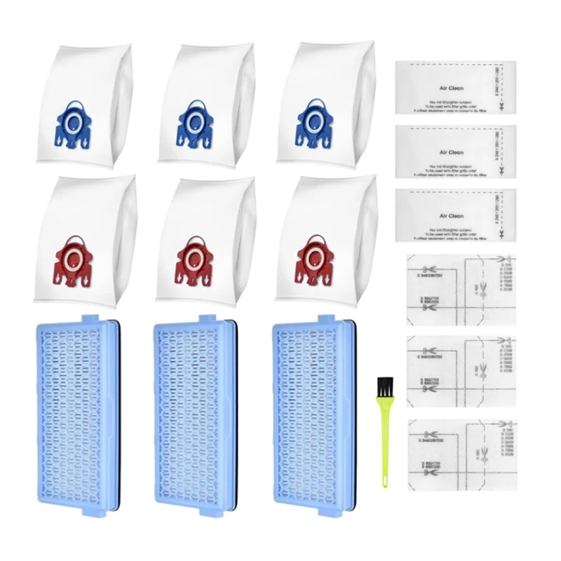 Accessory Set for Miele Vacuum Cleaner S8340, Compact C1/C2, Complete C2/C3, 3 SF-HA 50 HEPA Filters,Vacuum Cleaner Bags_A66K