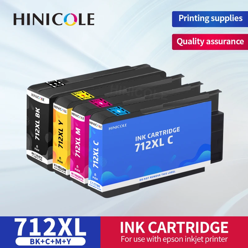 

HINICOLE новый 712XL, совместимый с чипом для HP 712XL, полный картридж 712 для ​ HP712 DesignJet T210 T230 T250 T630 T650