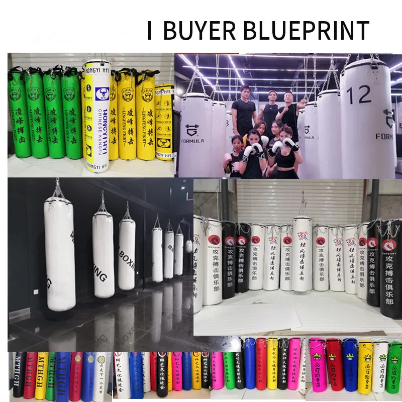 

High Quality PU Punching Bag Customizable Logo Hot Selling Boxing Sandbag for Human Fitness Filled with Sands