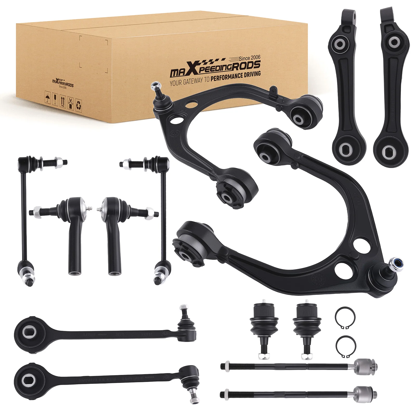 

14 шт. передний рычаг и рулевая тяга для Dodge Charger Challenger 300 RWD 2005-2010 4782666AB 4782717AA 4782716AA