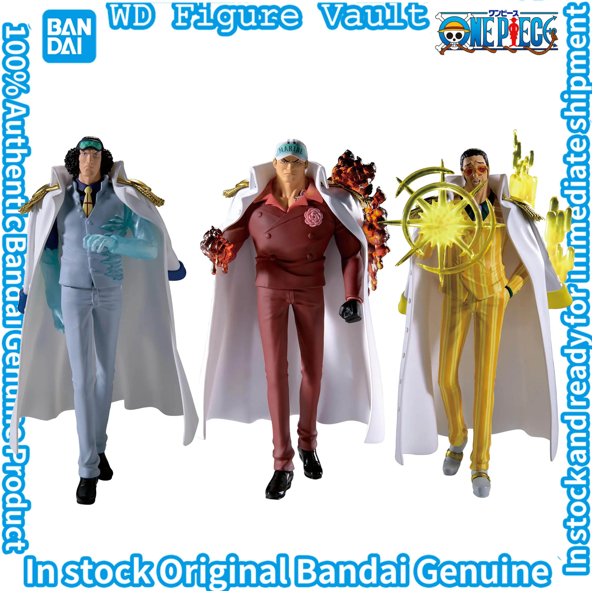 Bandai Offiziell lizenziertes One Piece THE Departure LOGIA Borsalino Sakazuki Kuzan Figuren Anime Modell Echtes verpacktes Spielzeug Geschenk