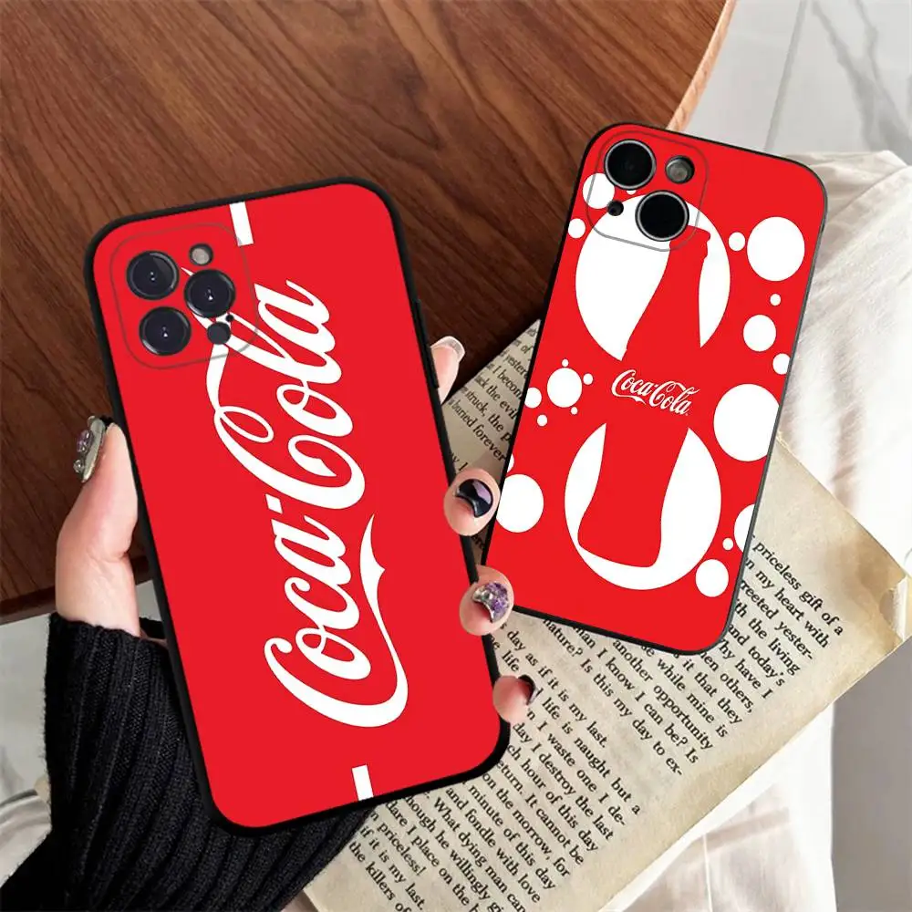 Logo Brand C-Coca C-Cola For iPhone 17 16 16e 15 14 13 12 11 Pro Max Mini Plus Phone Case