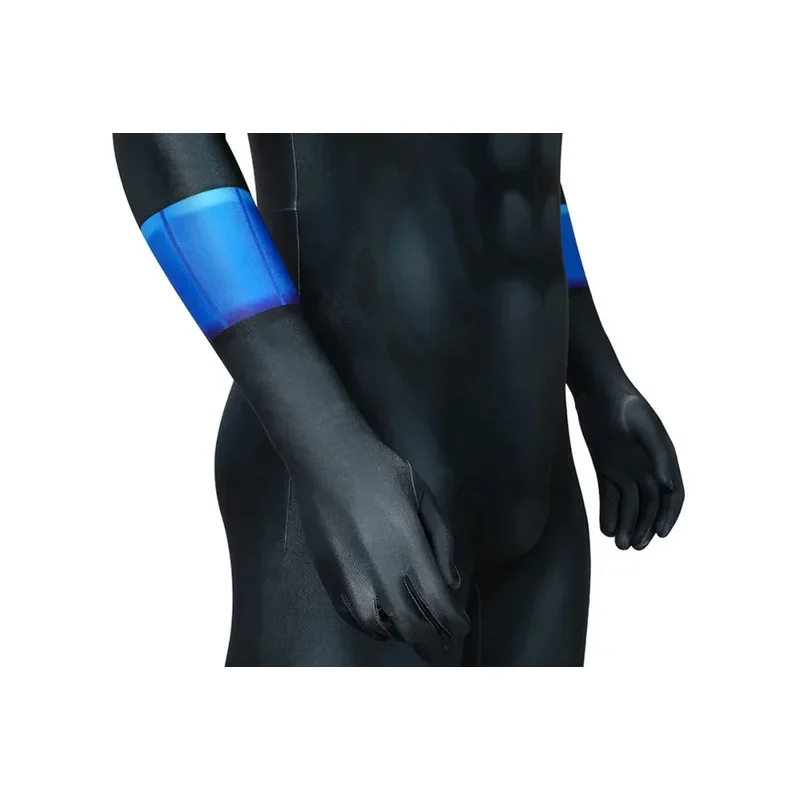 CyHaloween Nacht Cosplay Flügel Dick Cosplay Kostüme Overall mit Augenmaske Superheld Zentai Anzug Männer Kleidung