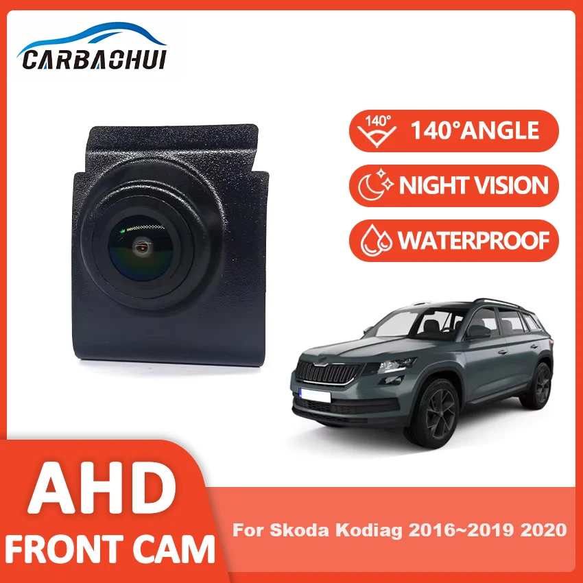 

HD CCD Car Front View Parking Night Vision Positive Waterproof Logo Camera For Skoda Kodiag 2016~2019 2020