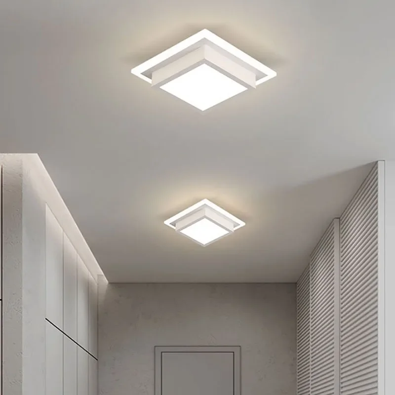 Imagem -06 - Moderna Lâmpada de Teto Led para Sala Estar Corredor Vestiário Quarto Lustre Teto Decoração Casa Luminária Interior