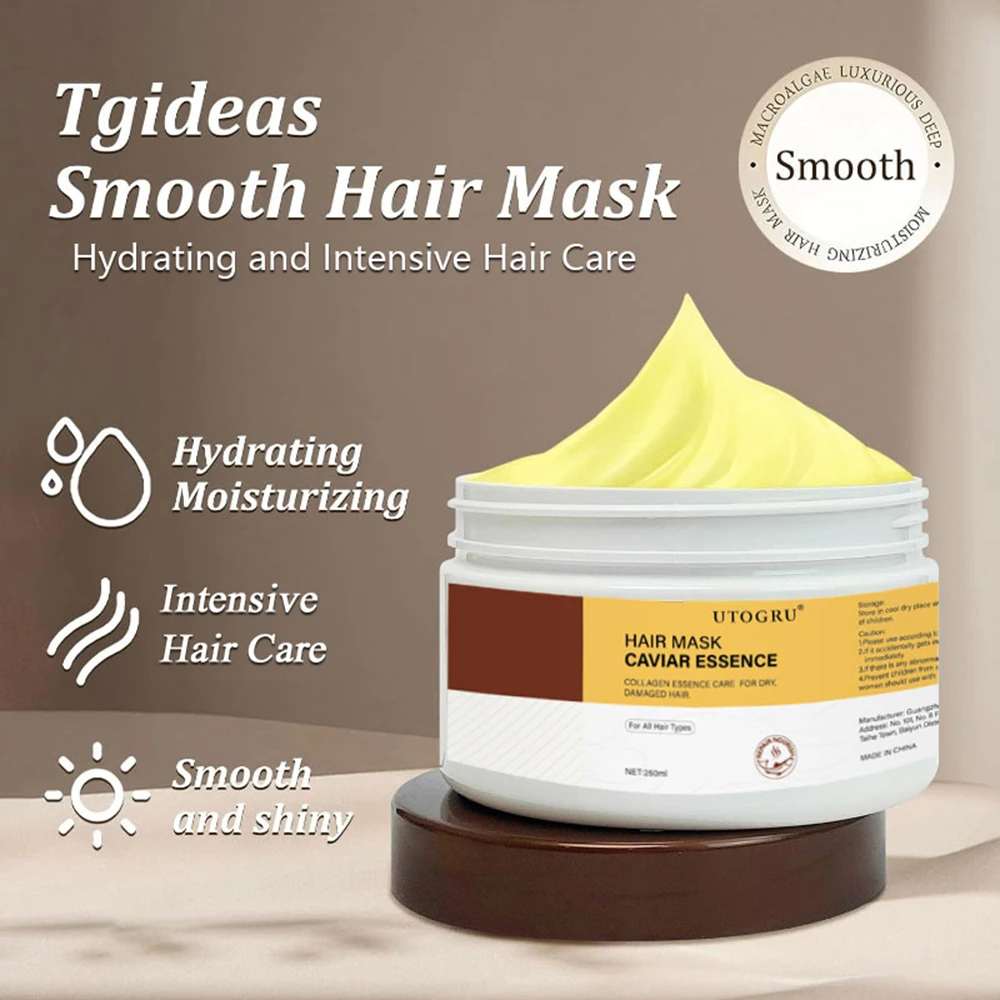

Caviar Essence Hair Mask - Smooth, Shiny, Strengthened Hair Care for Most Types, Reduces Breakage & Hydration