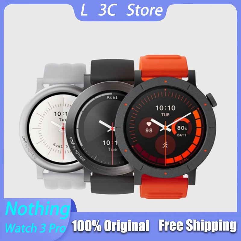 

CMF by NOTHING Watch 3 Pro Smart Watch Bluetooth 1.43 Inch Amoled Screen GPS Sports Man Smartwatch Presale Original Watches