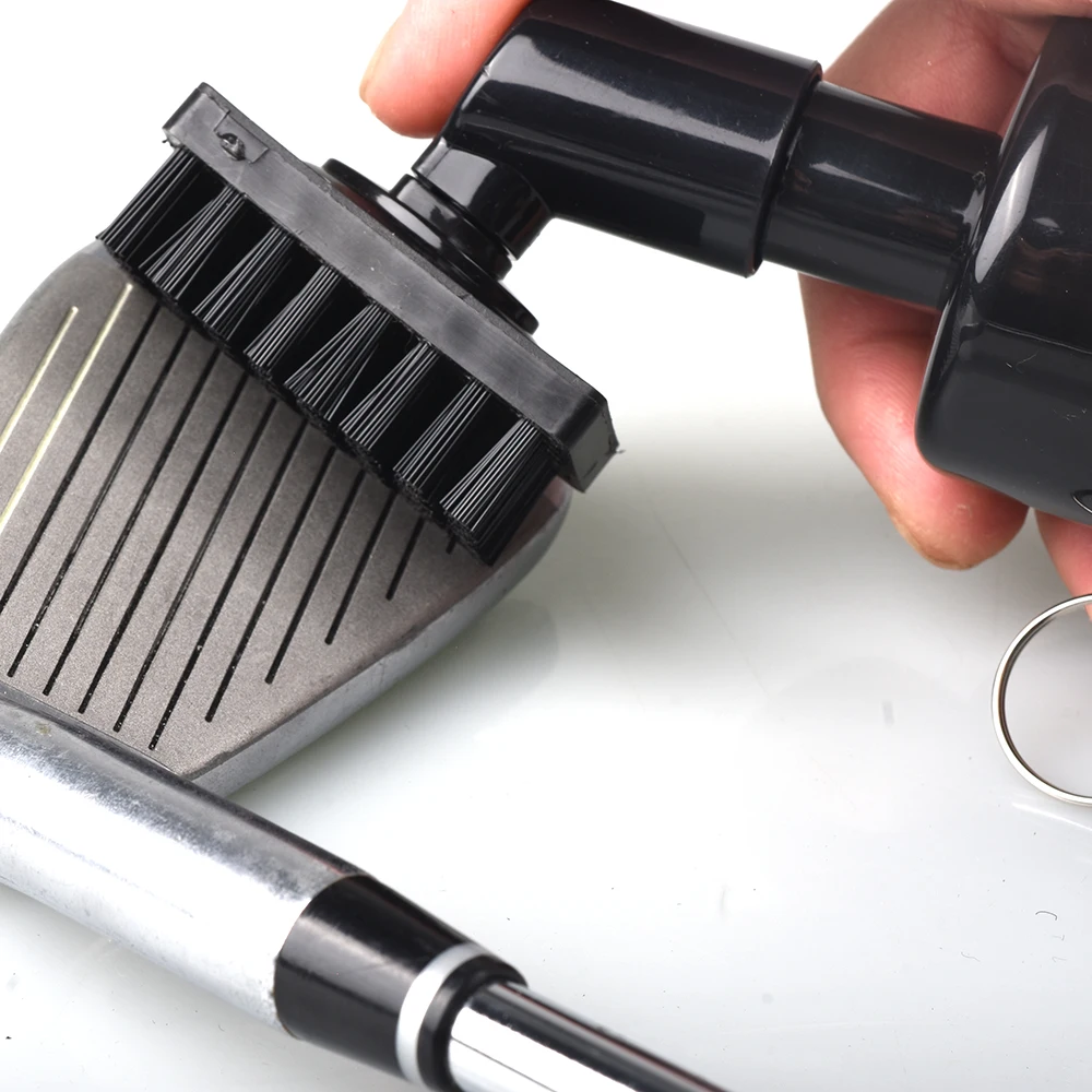 Golf Clean Brush Portable Golf Club Groove Brush With Push Type Water Bottle Water Brush Golf Swing Groove Cleaner