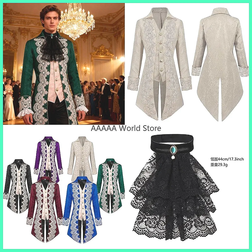 

** Steampunk Victorian Coat for Men, Gothic Renaissance Faire Jacket Halloween Pirate Costume ** (Number of characters: 78)