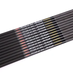 6/12pcs Arrow Shafts ID 9.8mm 32inch Spine 200 250 300 350 Pure Carbon Archery for Recurve Compound Bow Accessory