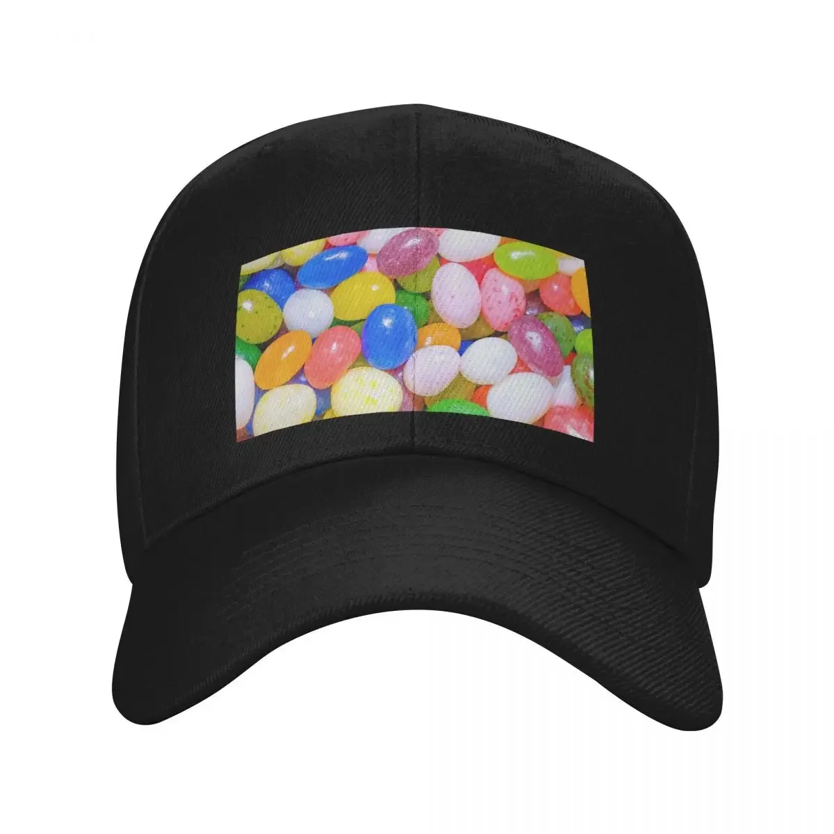 Gourmet Jelly Beans Colorful Candy Photograph Baseball Cap Visor Beach Women's Hats 2025 Men's