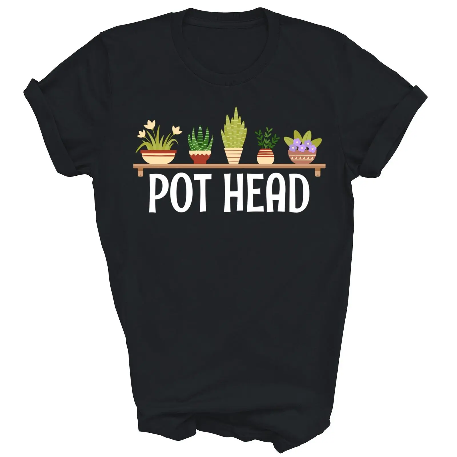 Funny Pot Plants Head Succulent Garden Gardening Unisex Shirt Gift