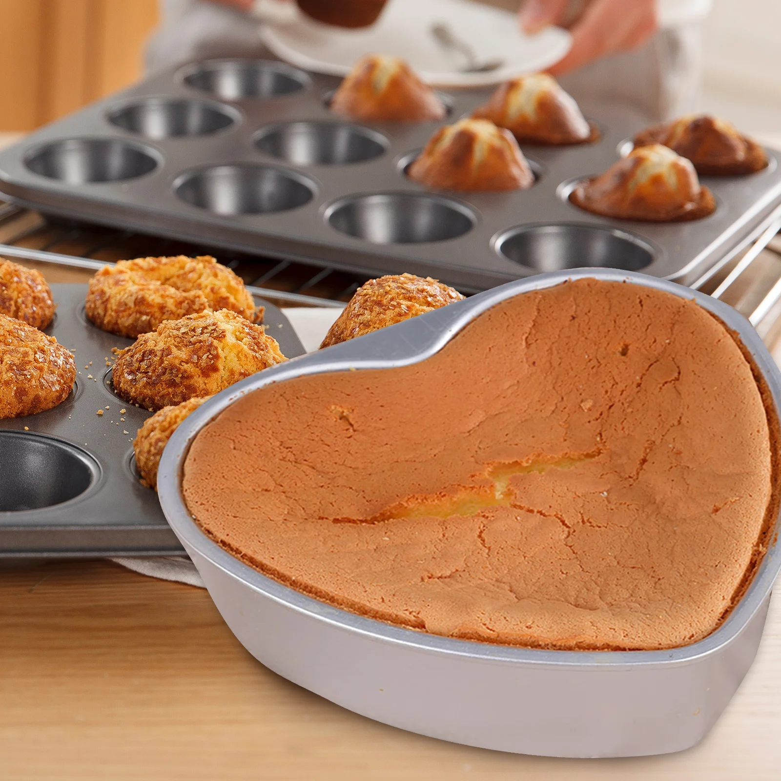 

Love Cake Mold Valentine's Day Silicone Mould Cookie Bakery Supplies Chocolate Baking Molds Pan