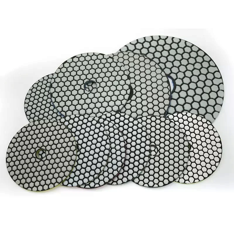 

1Pc 5 inch 125mm Abrasive Diamond Dry Polishing Pads for Granite Stone Concrete Marble Polishing Use Flexible Grinding Disc