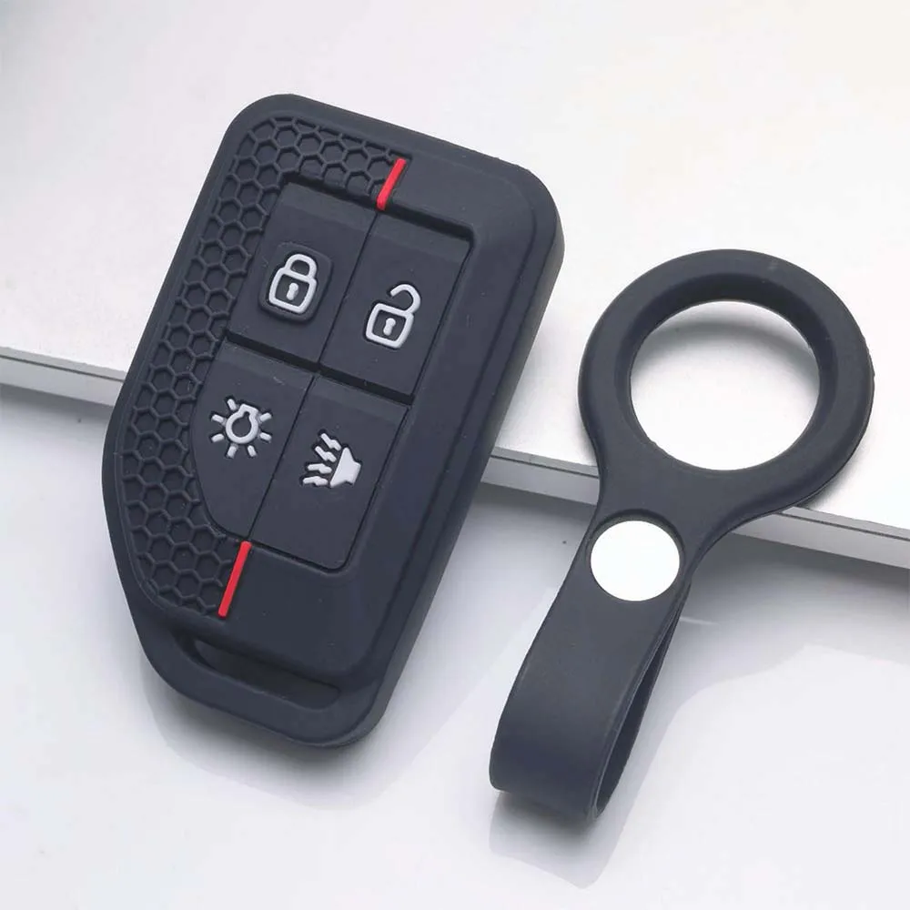 Silicone For Volvo New FM FH Truck Key Case FH16 Tractor Van Heavy Truck Key New Style High Quality Protective Cover Buckle
