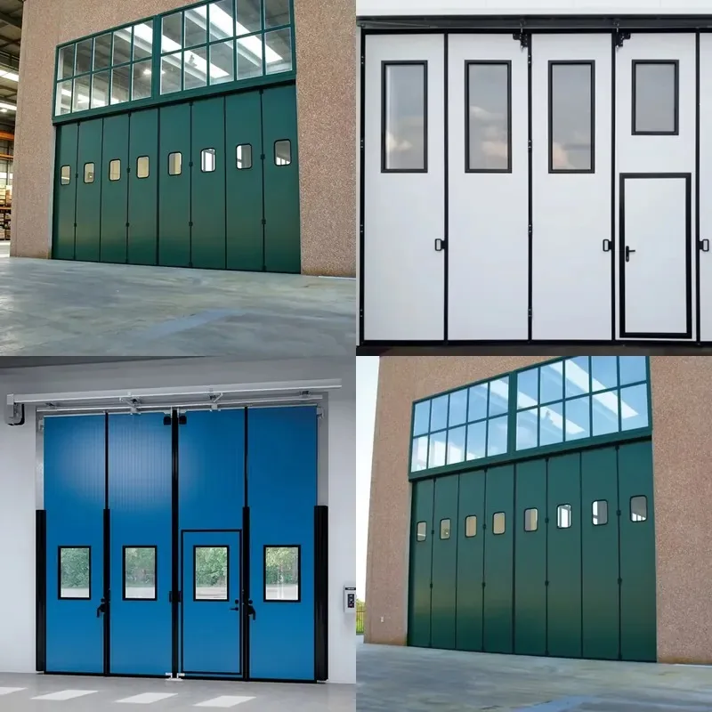 Custom Electric Folding Door Industrial Sliding Door for Workshop Exterior Sandwich Panel