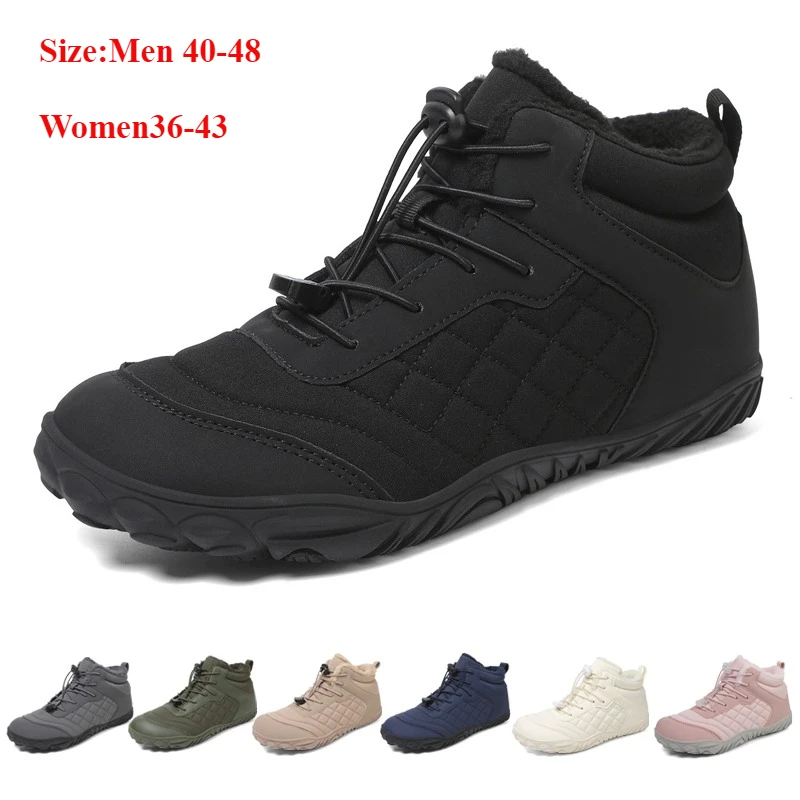 

Новые мужские и женские зимние ботинки Zero Drop, минималистичные кроссовки, мужские нескользящие уличные походные ботинки, сохраняющие тепло, зимние зимние ботинки унисекс