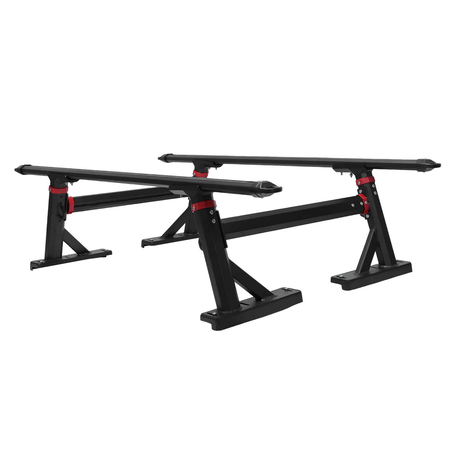 แร็คหลังคาสำหรับบรรทุกสัมภาระแบบปรับความสูงได้ 18-28 นิ้ว สำหรับรถกระบะ Ford/Gladiator/Tundra/Tacoma/Nissan