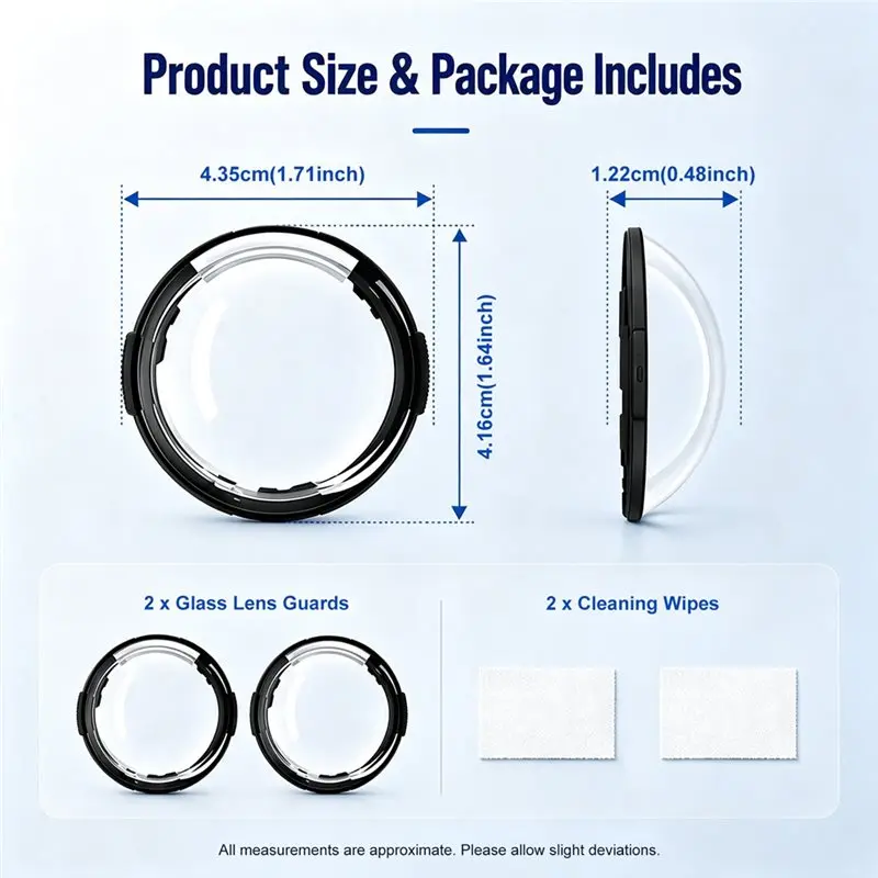 DTB7 Tempered Glass Lens Guard for X6 - 9H Rotating Lens Protector Cover with AR Coating 98% Transmittance, Twist-Lock Quick